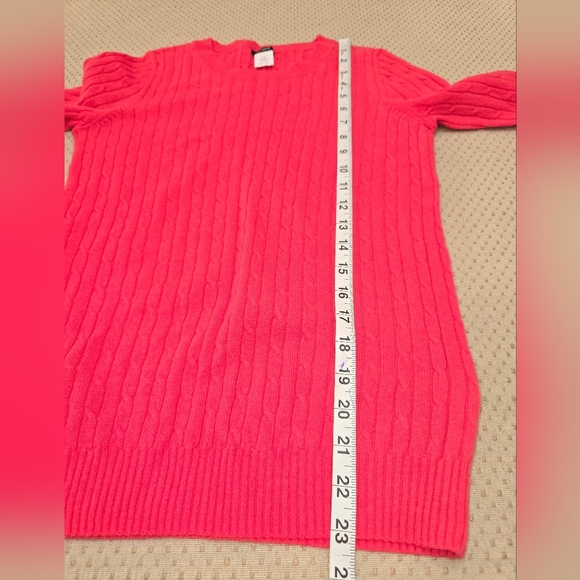 J Crew Womens Cable Knit Sweater Beige Size Xs Crew Neck Long Sleeve Pullover - Picture 6 of 7